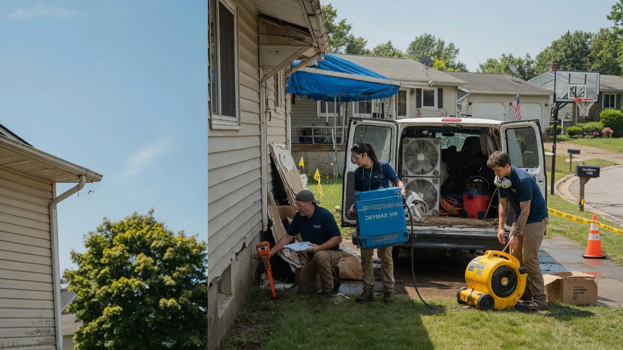 Ceiling Leak Cleanup in Stockport, OH near me